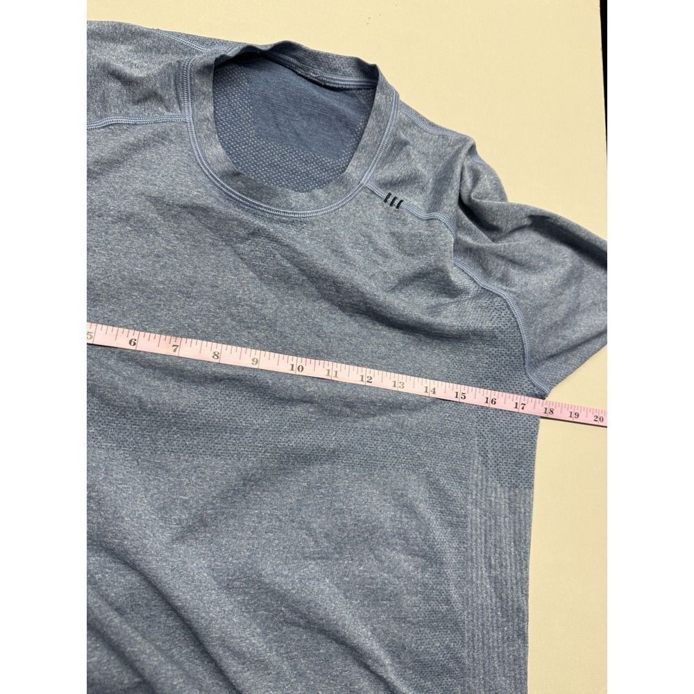 Lululemon Metal Vent Tech Short Sleeve Tee Blue Mens Athletic Training. Sz S - Picture 4 of 10
